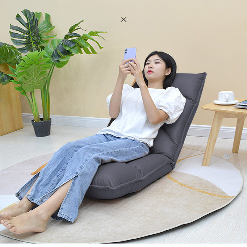 2X Lounge Recliner Air Leather 110x52x13cm Grey 42 Position Headrest Waterproof
