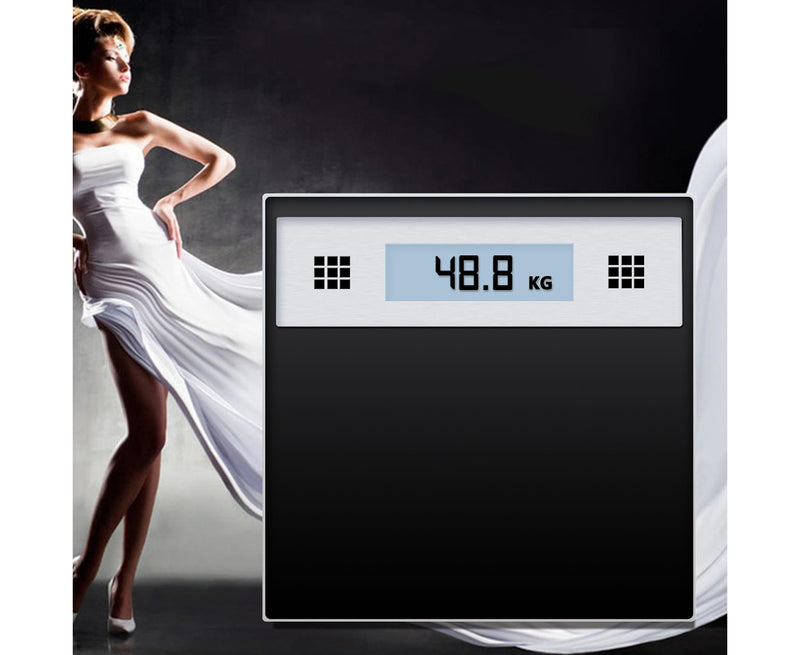 2X Talking Bathroom Scale Glass 180kg LCD Auto On