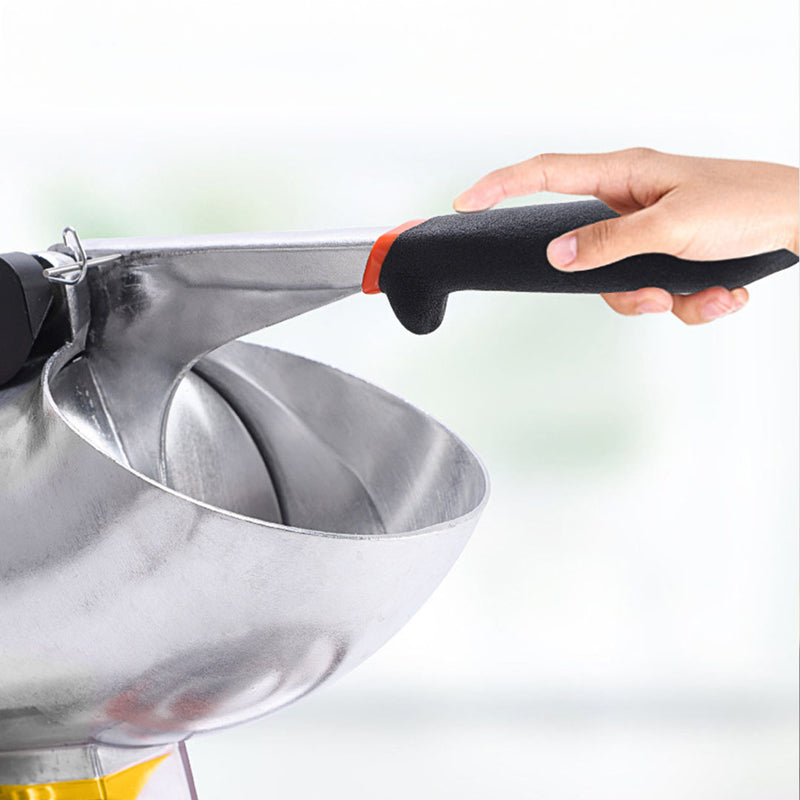 Electric Ice Crusher Shaver Machine Stainless Steel 65kg/hr Yellow Commercial