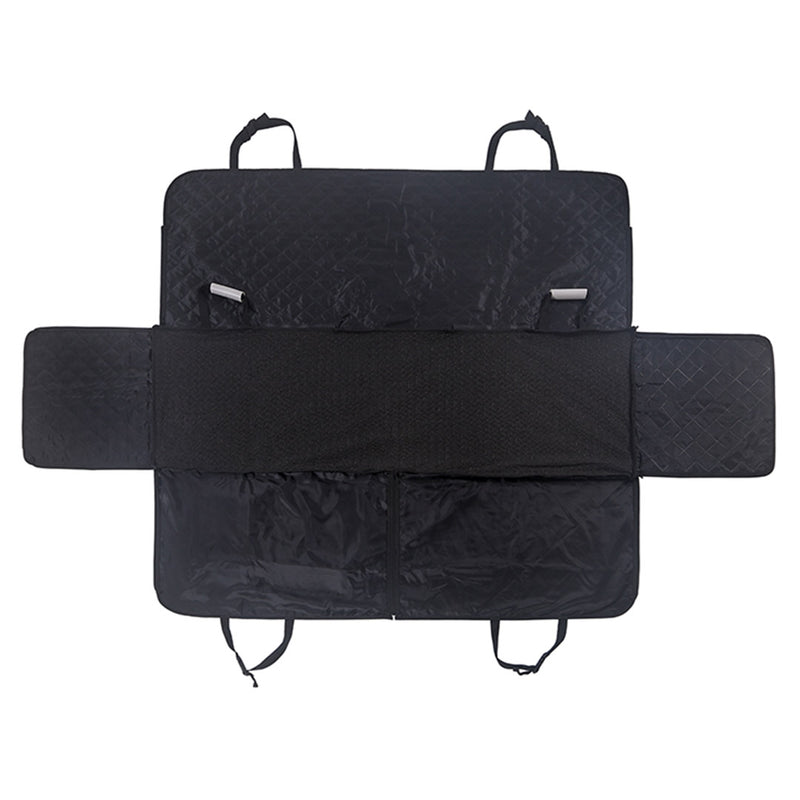 Waterproof Dog Car Seat Cover 600D Oxford Non-Slip Protector 145x135cm Black