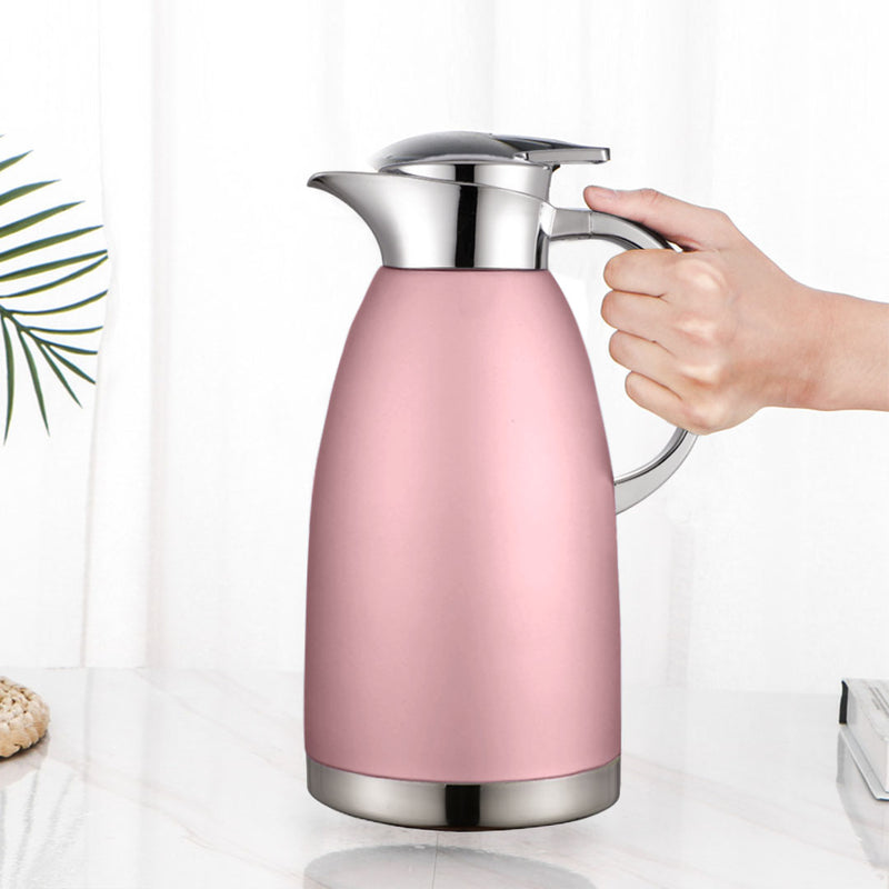 Stainless Steel Flask 1.8L 3 Layer Vacuum Insulated Wide Mouth Rose