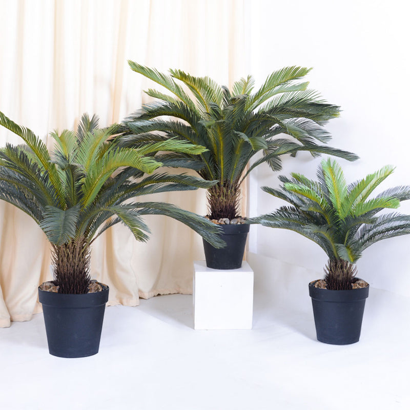 4X 155cm Artificial Cycas Sago Palm Indoor Potted Realistic Green With Moss