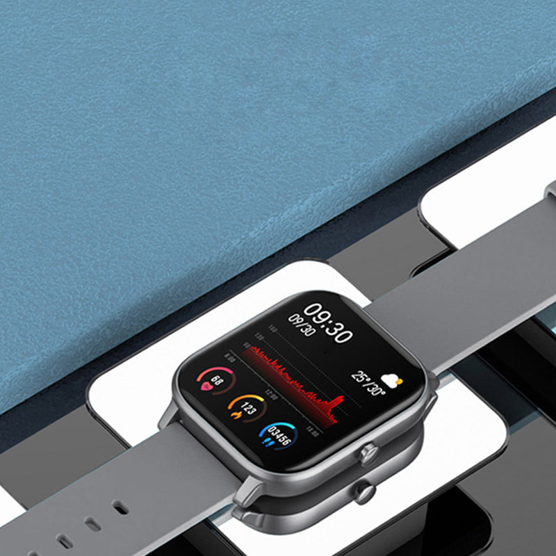 Waterproof Fitness Smart Watch Heart Rate Monitor Tracker 1.4in Grey IP67