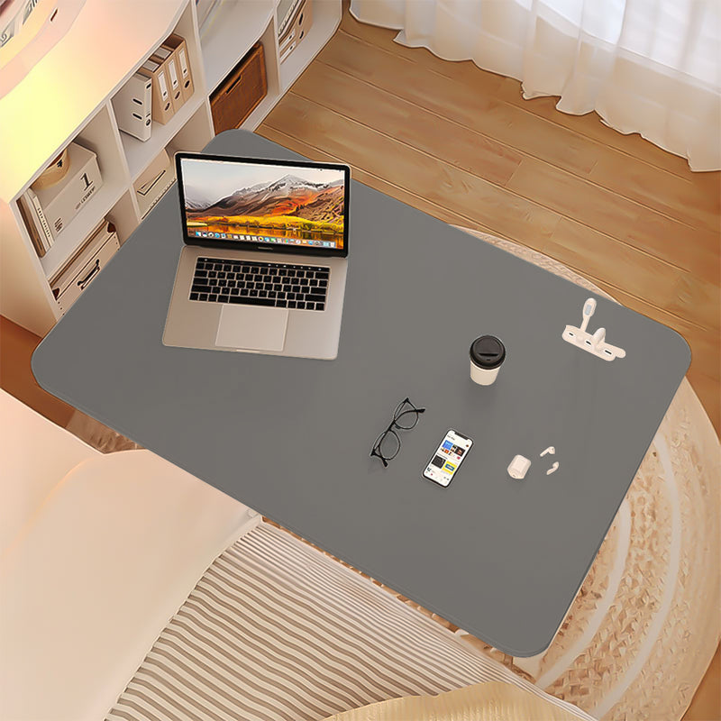 2X Gray Wood Bedside Table 40x80cm Portable Student Desk With Wheels
