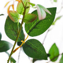 12pcs Artificial Silk Flower Bouquet Real Touch Roses Pink Home Wedding Decor