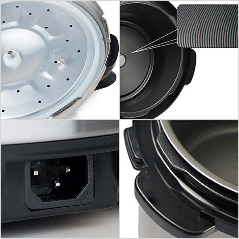 Electric Stainless Steel Pressure Cooker 8L 1600W Multicooker Non-stick Pot