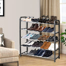 5 Layer Shoes Slippers Organizer Rack 71x21cm Space Saver Entryway Closet