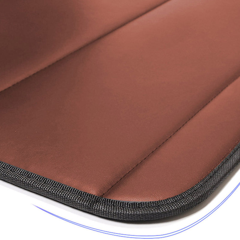 2X Leather Car Boot Organizer Collapsible Portable Storage Box Small Coffee