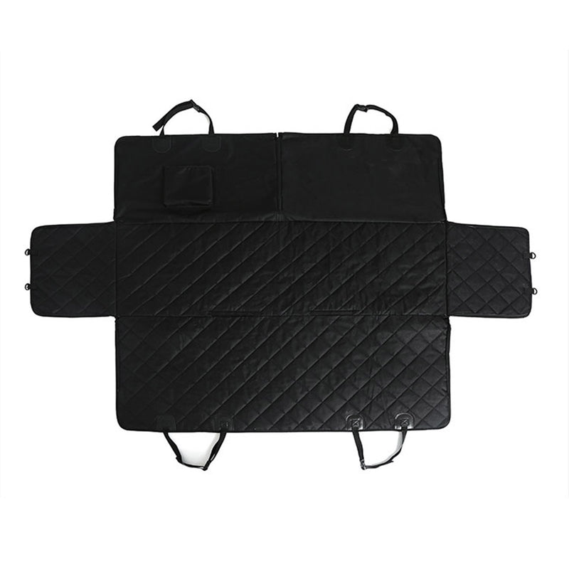 Waterproof Dog Car Seat Cover 600D Oxford Non-Slip Protector 145x135cm Black