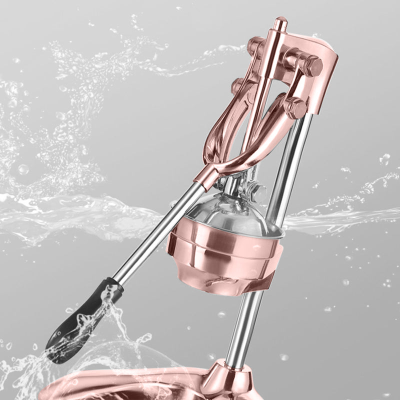 Manual Citrus Juicer 48cm 304 Stainless Steel Funnel Gold Heavy Duty Hand Press
