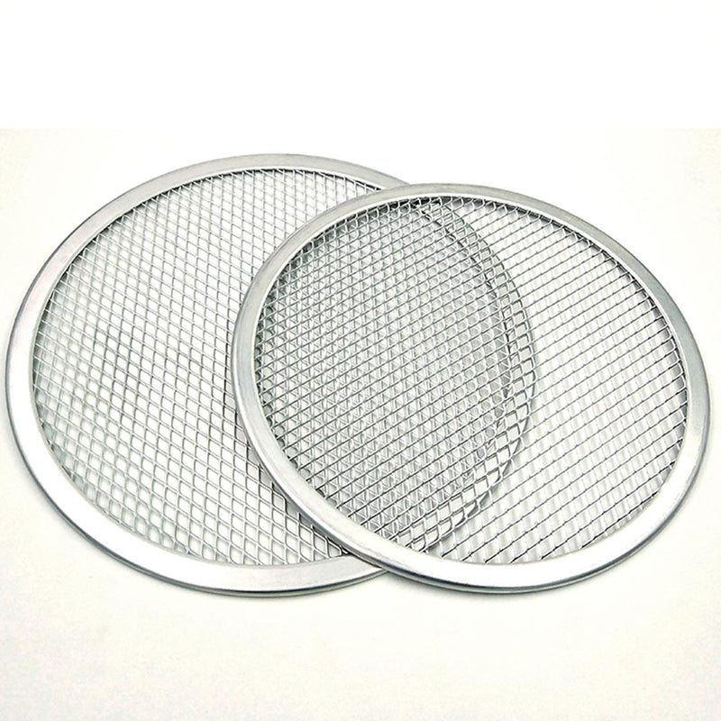 8 Inch Round Seamless Aluminum Mesh Pizza Screen Nonstick Commercial Grade