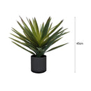 Yucca Artificial Plant 45cm Tall Realistic Polyurethane Tabletop Home Decor