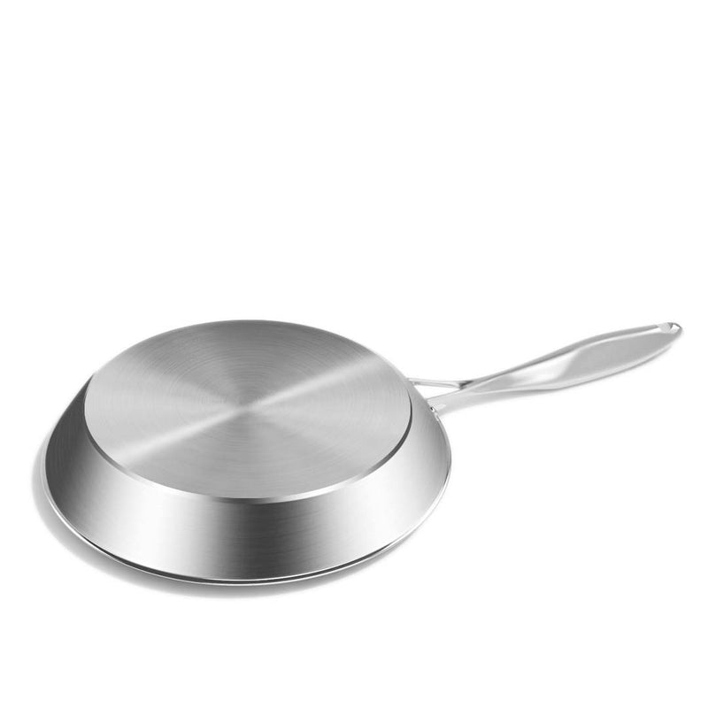 6X Stainless Steel Fry Pans 22cm To 32cm Induction Compatible Riveted Handle