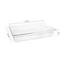 100mm Clear Gastronorm GN Pan Set of 6 Polycarbonate Food Tray Dishwasher Safe