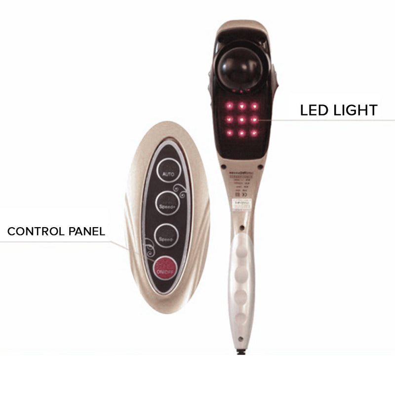 2X Handheld Full Body Massager 6 Attachments Dual Speed Deep Tissue Lightweight