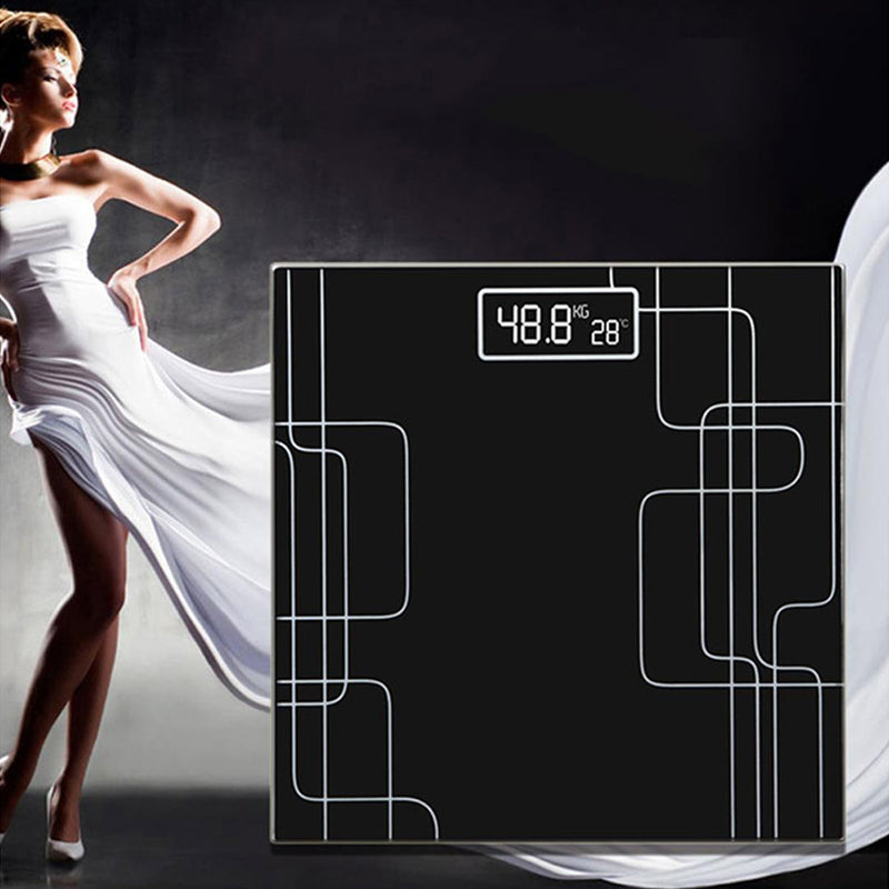 2X Talking Electronic Glass Bathroom Scale 180kg Lcd Display Auto On