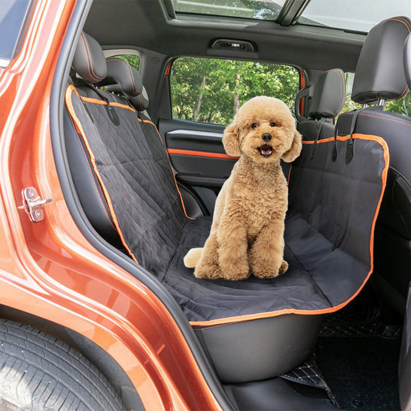 Pet Car Seat Cover 600D Oxford 137x147x35cm Waterproof Padded Nonslip Black
