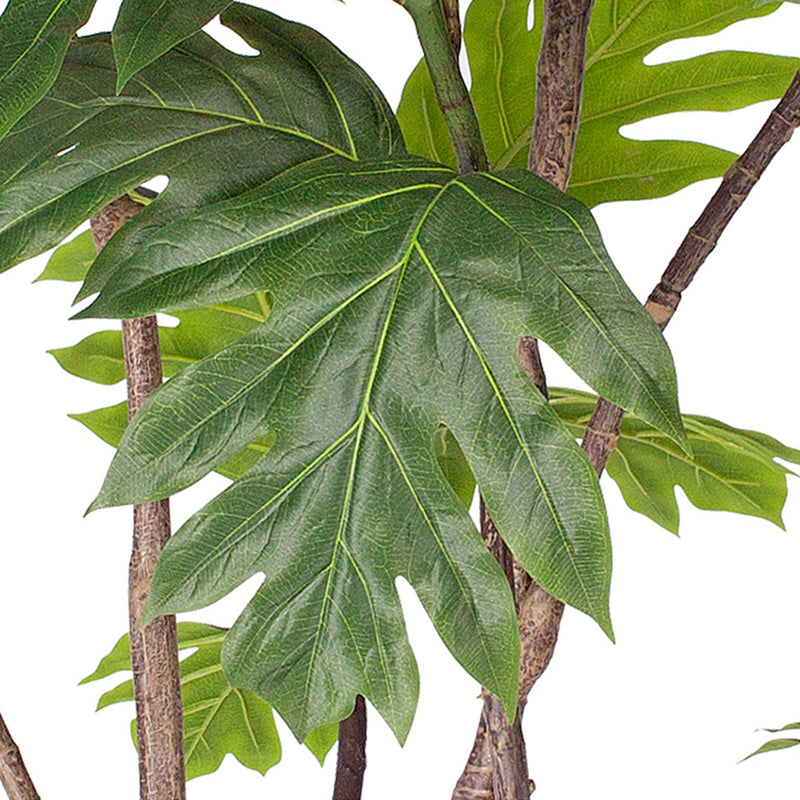 2X 180cm Artificial Philodendron Tree Polyethylene Realistic Green Weighted Pot