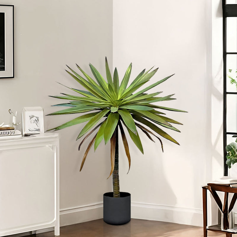 90cm Yucca Artificial Tree Realistic Polyurethane Green 1 Branch