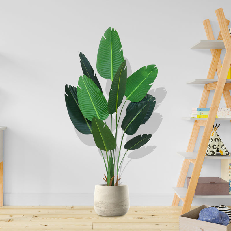2X 180cm Artificial Bird of Paradise Plant in Pot with Woven Seagrass Basket