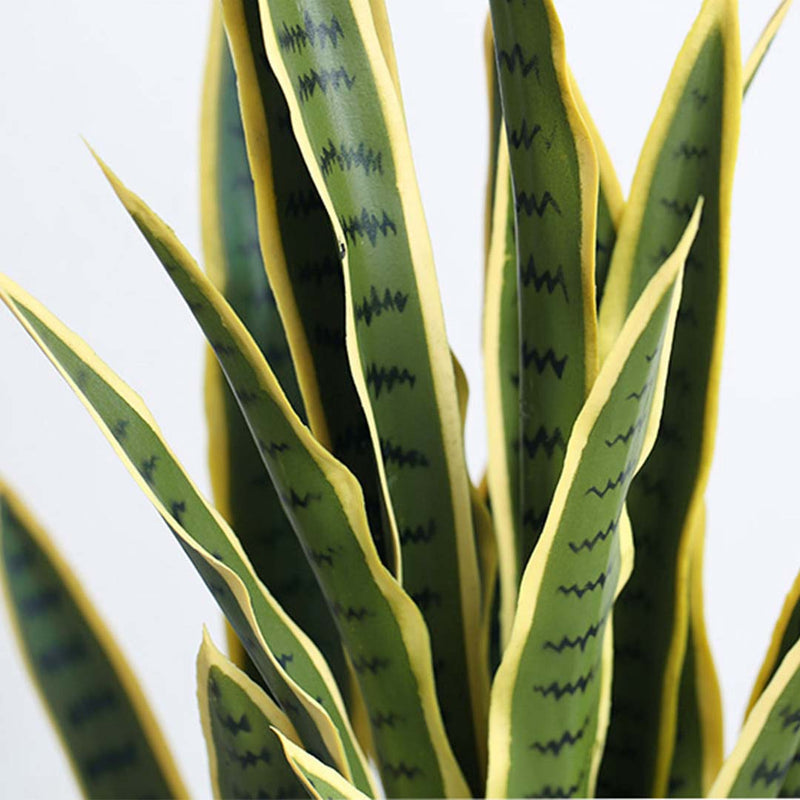 4X 95cm Artificial Tiger Piran Plant Realistic Indoor Outdoor Yellow Edges