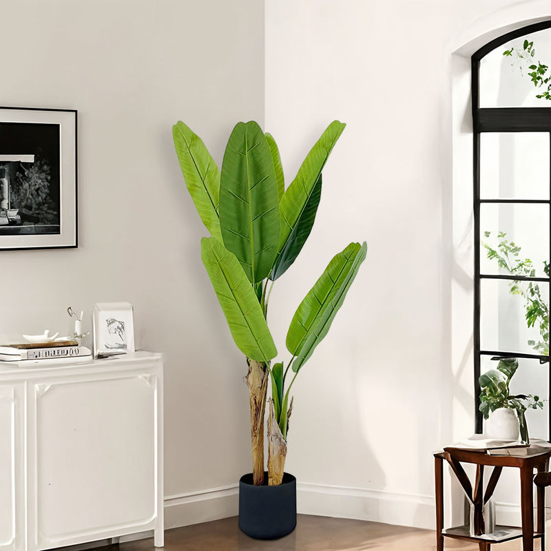 2X 160cm Artificial Banana Plant Polyurethane Polyethylene Plastic Green