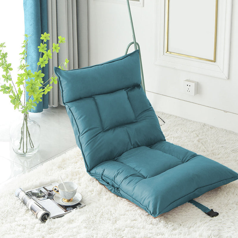 2X Green Air Leather Recliner Sofa Bed Tatami Cushion Adjustable Backrest