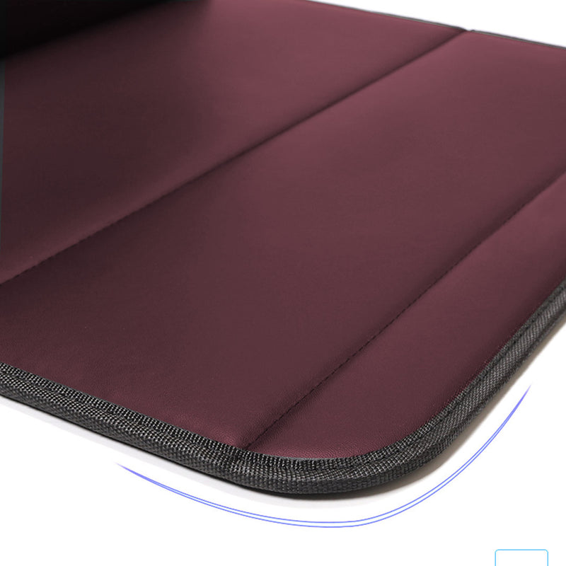 Leather Car Cargo Organizer Collapsible Portable Storage Box Red 40x30x30cm