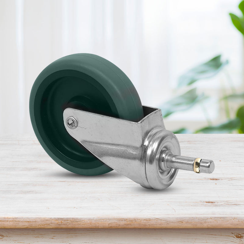 Heavy Duty 4"" Polyurethane Swivel Casters Set with Lock Brakes and 360 Rotation