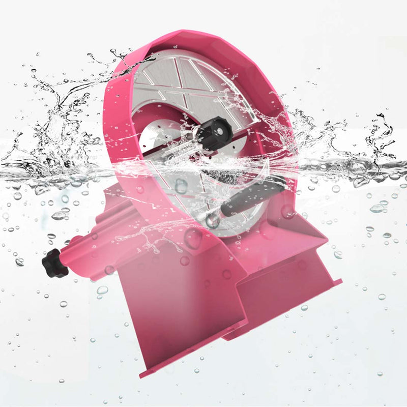 Commercial Manual Fruit Vegetable Slicer 11x21cm Slot Removable Blade Pink