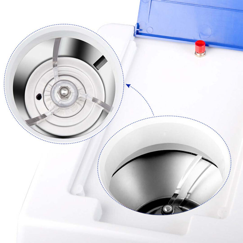 2X Stainless Steel Electric Ice Shaver Crusher 120KG/h Commercial Heavy Duty