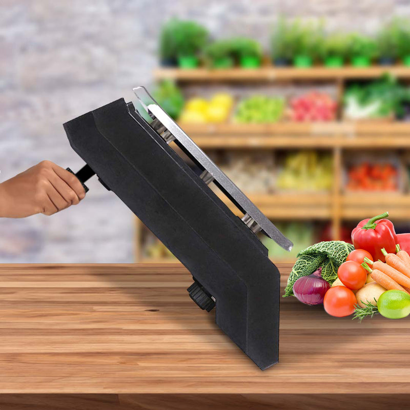 Digital Commercial Scale Stainless Steel 40kg/5g Double Sided Display Black