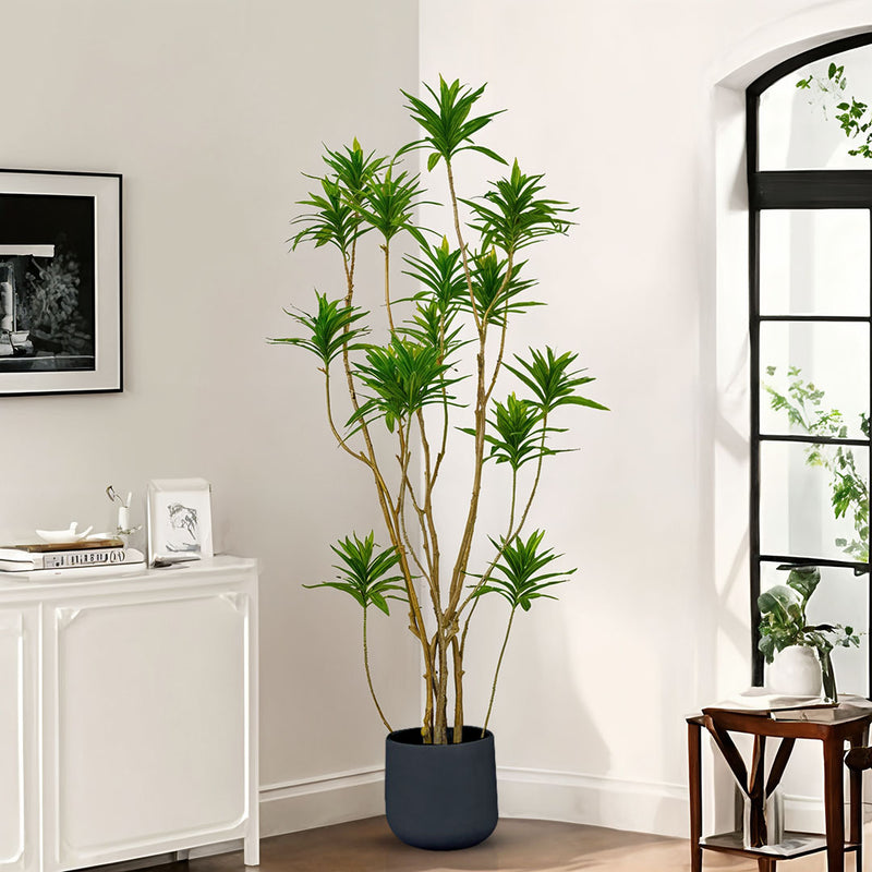 2X 170cm Lily Bamboo Artificial Tree 17 Branches Polyurethane Polyethylene Green