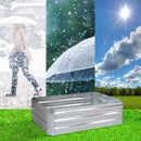 120cm Rectangle Galvanized Raised Garden Bed Flower Herb Vegetable Planter Box