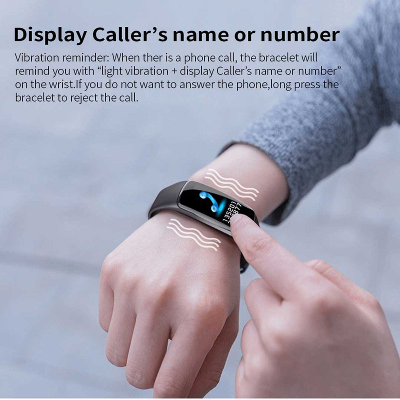 Fitness Smart Watch V8 Touch Screen Heart Rate Bp Monitor Ip67 Blue Tpu Band