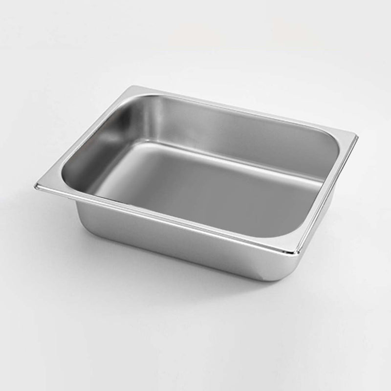 Stainless Steel Gastronorm Pan Full Size 1/2 Deep 6.5cm With Lid Durable