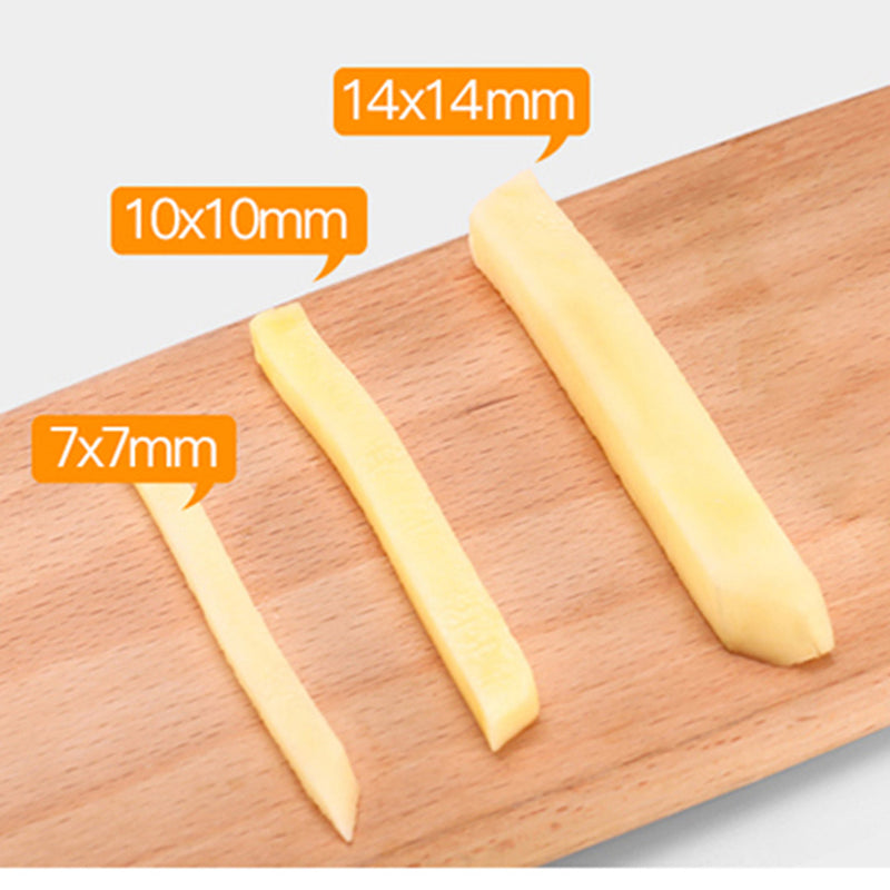 Commercial Stainless Steel Vegetable Cutter French Fry 3 Blades 7mm 10mm 14mm