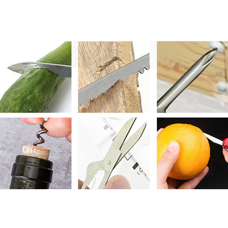 Multi Function Army Knife 100% Stainless Steel Swiss Style Tool