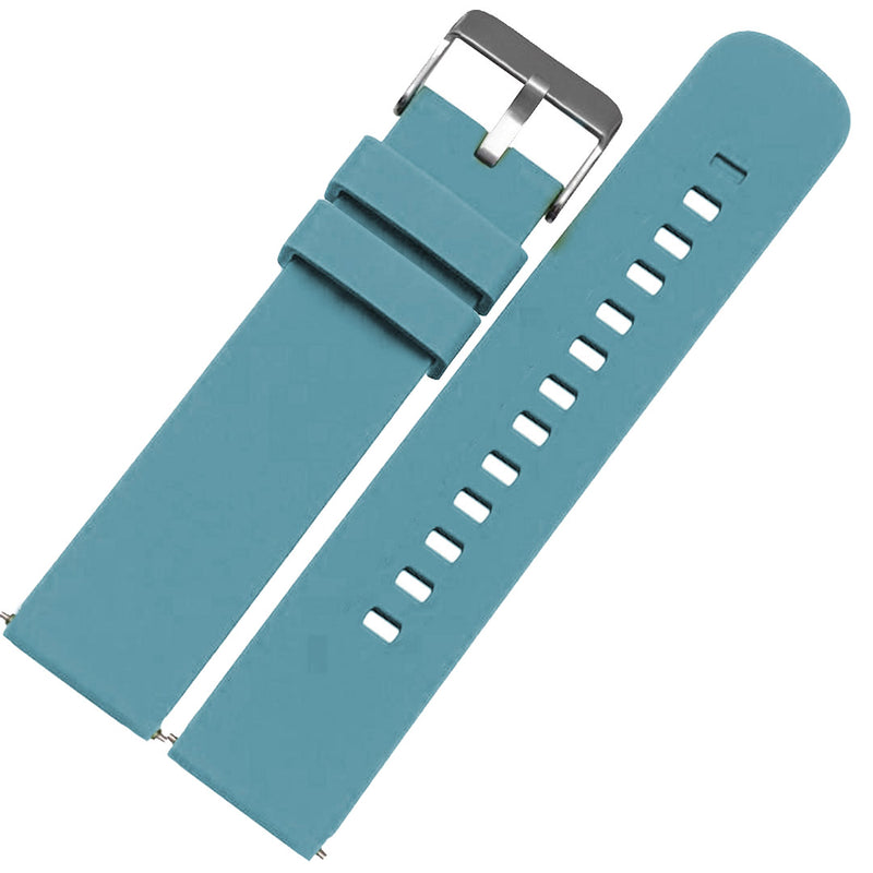 Compatible Model P8 Soft Silicone Sport Watch Band Blue Waterproof Sweat Proof