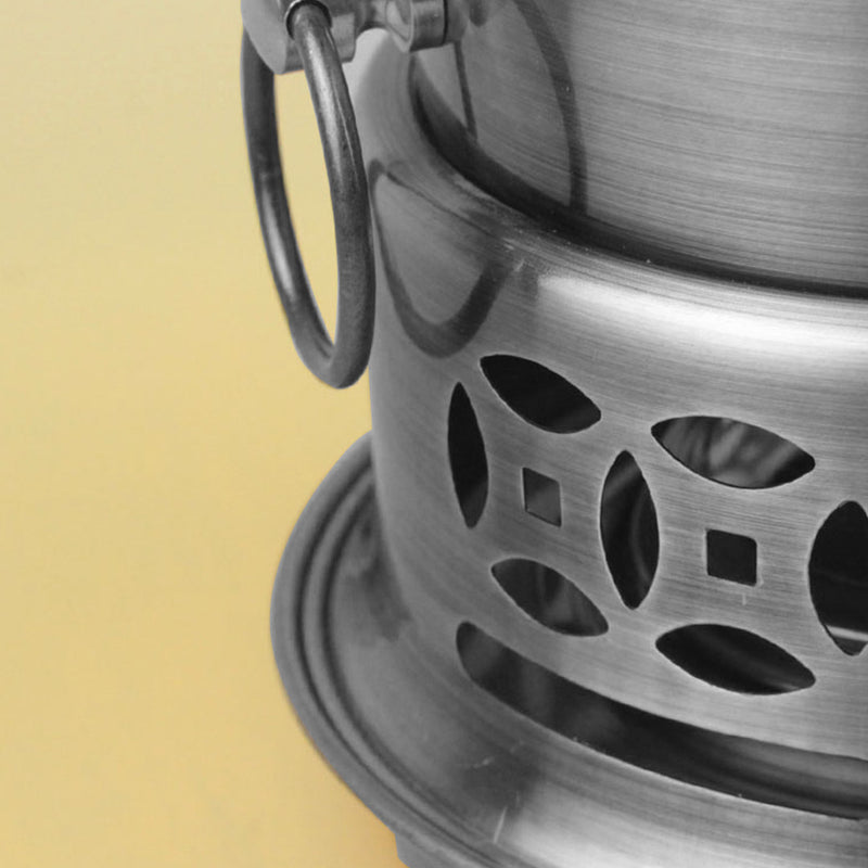 2X Mini Stainless Steel Hot Pot 20cm Single Serve Alcohol Stove Burner With Lid