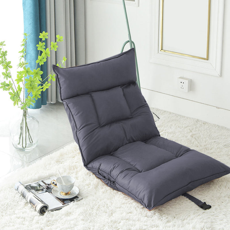 4X Grey Air Leather Lounge Recliner 110x52x13cm 42 Position Waterproof