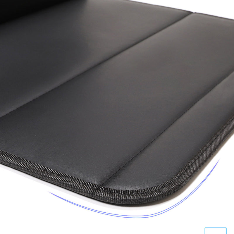 Leather Car Boot Organizer Foldable Collapsible Portable Storage Box Black Medium