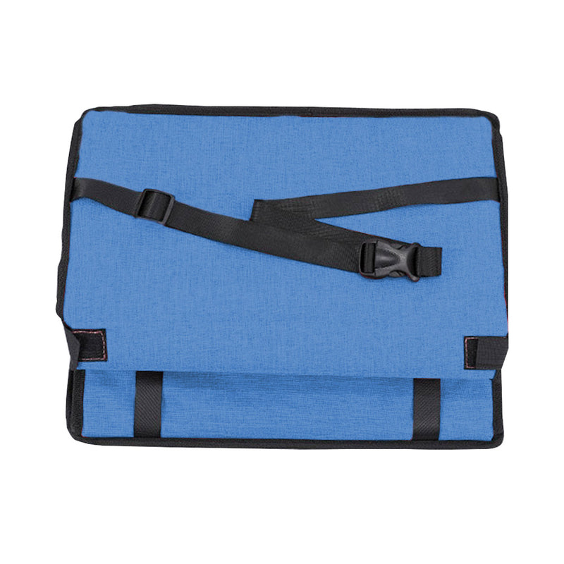 Waterproof Pet Booster Car Seat Oxford Cloth Mesh Travel Bag Blue 40x30x25cm