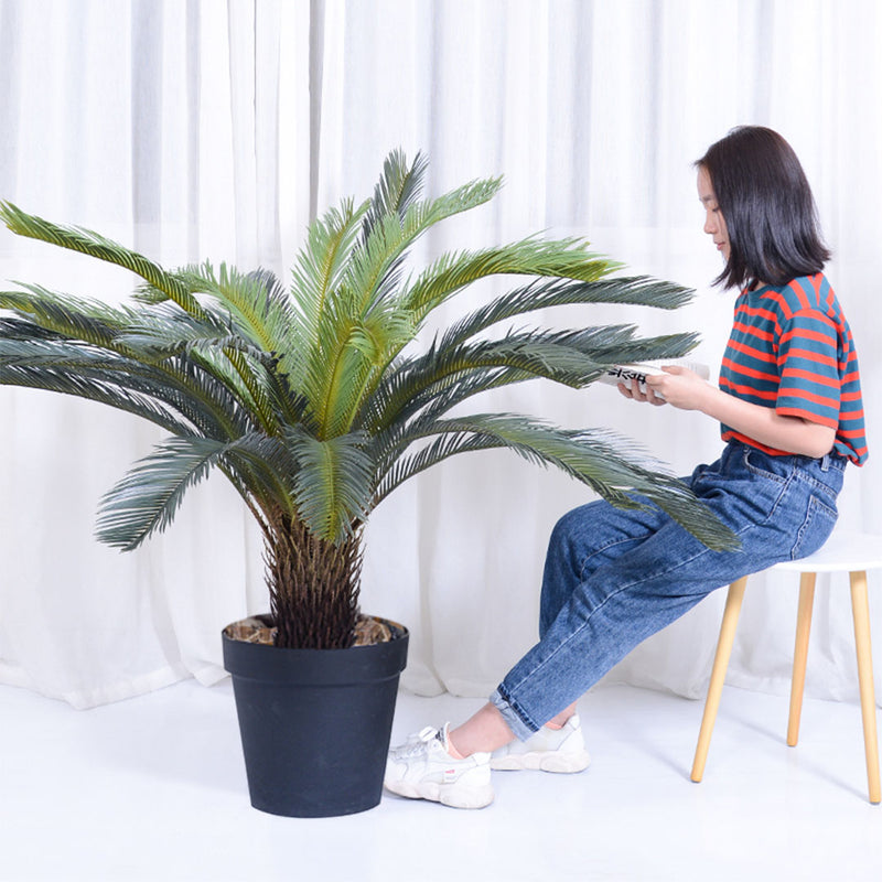 2X 155cm Artificial Cycas Revoluta Sago Palm Tree Indoor Outdoor Decoration
