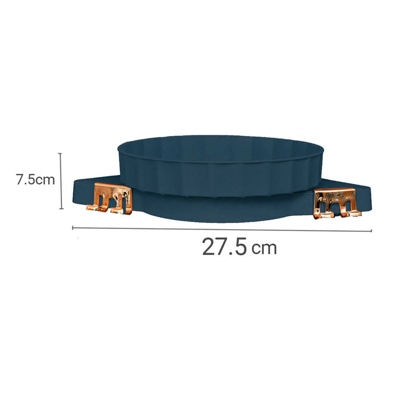 Green Wall-Mounted Rotating Bathroom Organizer Plastic 360 Degree Storage Shelf