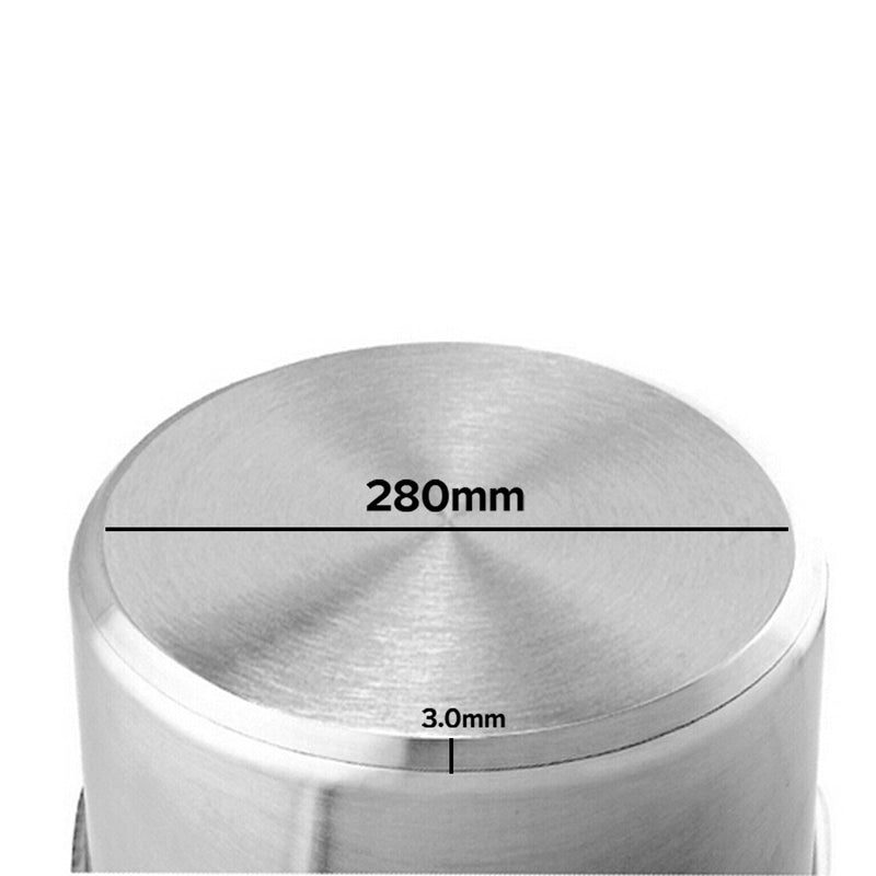 Stock Pot 17L Stainless Steel 18/10 Commercial Grade Thick Sandwich Bottom