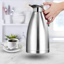 1.5L Silver Thermal Flask Stainless Steel 3-Layer Vacuum Insulated Durable