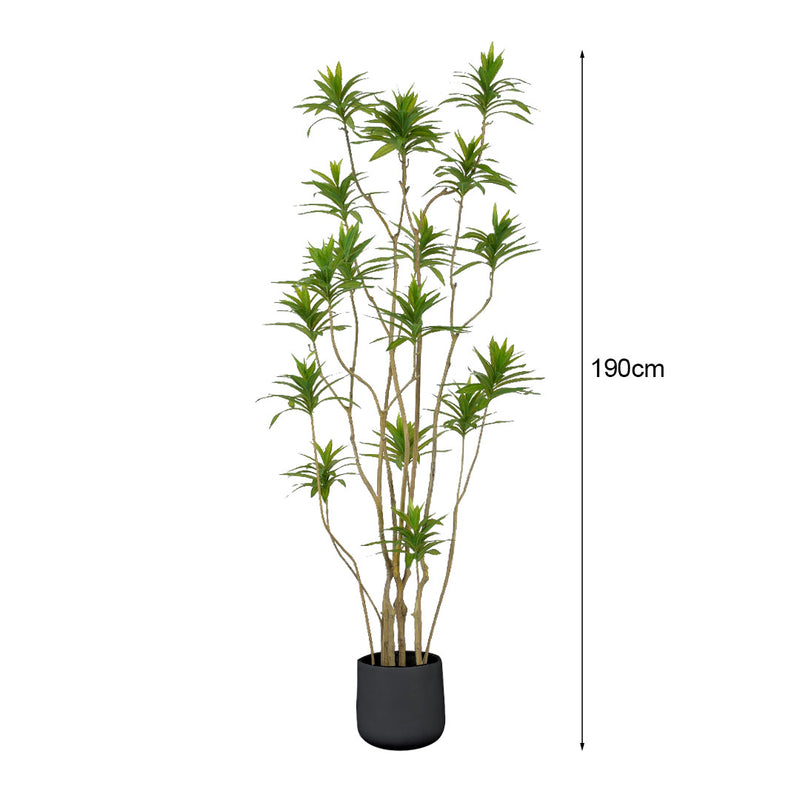 190cm Lily Bamboo Artificial Tree Lifelike 19 Branches Polyurethane Green