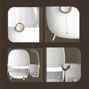 White Transparent Makeup Organiser Waterproof Dustproof Skincare Storage Box