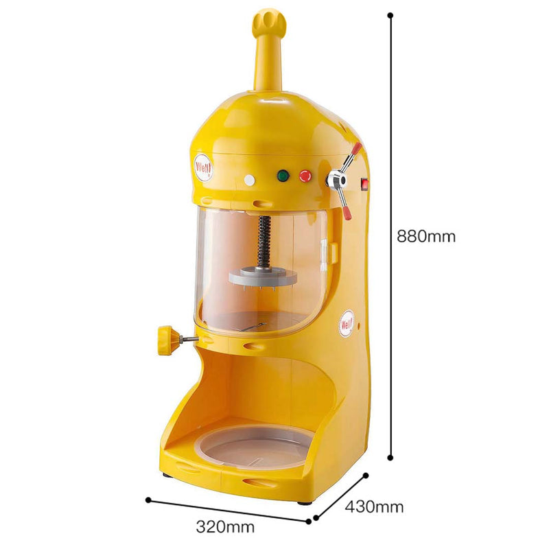 300W Commercial Ice Shaver Crusher Machine Stainless Steel Adjustable Thickness